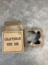 Craftsman Square Steel Pipe Threading Die (No 5510) w/ Box - Vintage picture