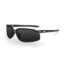 Crossfire 1241 W Safety Glasses, Smoke Lens/Crystal Black Frame, One Size picture