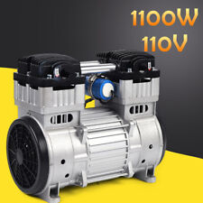 110V High Pressure Oilless Piston Vacuum Pump Double-Cylinder 1100W,-90.6kpa picture