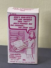 Vintage Vending Machine Vend-Master Durable Plastic Laundry Bag Vend-Rite Box picture