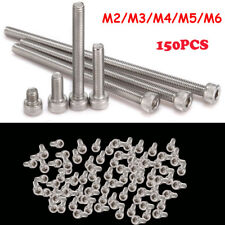 150PCS M2 M3 M4 M5 M6 Stainless Steel Allen Hexagon Bolt Socket Cap Head Screws picture