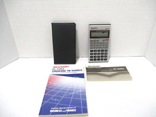 Vintage Sharp EL-506A Scientific Calculator, Case & Manuals FLAW picture