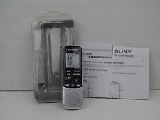 Sony ICD-BX140 Digital Voice Recorder 4GB - Silver Pocket 4.5 in  picture