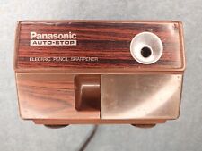 Vintage Wood Grain Panasonic KP-110 Auto Electric Pencil Sharpener Tested Works picture