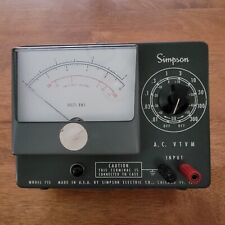 Vintage Simpson Model 715 Vacuum Tube AC Voltmeter. picture