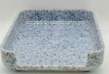VINTAGE Eldon Office Products Melamine Tray Speckled Gray Black  Rubber Feet EUC picture