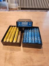 Vintage Dixon Lumber Crayons Dozen Boxes 12 Blue 521, 10 Yellow 496  picture