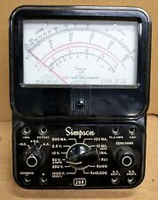 Vintage Simpson 260 Multimeter For Parts Untested Sold As Is picture