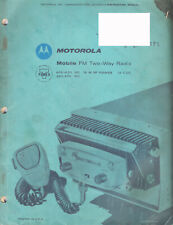 Motorola U44BBT T-Power FM 2-way Radio Manual Vintage 1963 406-420/450-470 MHz picture