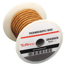 TEMPCO TCWR-1014 Thermocouple Wire,J,24AWG,Brn,100ft 3AGF2 picture