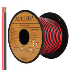 100FT 16/2 Gauge Red Black Cable Hookup Electrical Wire, 16AWG 2 Conductor 2 Col picture