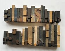 Vintage Letterpress Wood Printing Type PUNCTUATION picture