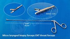 Micro Laryngeal Biopsy Forceps 250mm X 2mm ENT Throat Forceps picture