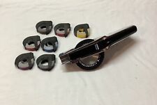 Vintage Dymo 1550 Label Maker. Chrome and Black. Great condition.  Collectible. picture