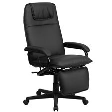 Flash Furniture High-Back LeatherSoft Executive Chair Fixed Arms Black picture
