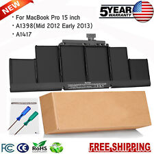 A1417 OEM Battery for Apple Macbook Pro 15 Retina A1398 Mid 2012 Early 2013 US picture