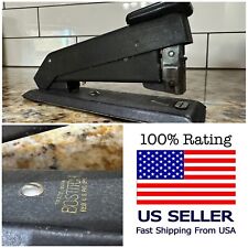 BOSTITCH STAPLER Vintage Black l Metal Made In USA Heavy Duty. Works Great picture