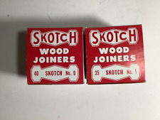 Vintage 2 Boxes Of SKOTCH Wood Joiners No 0 and 1 picture