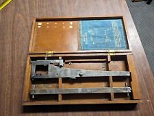 Vintage Tinius Olsen Testing Machine Strain Gage w/ Wooden Case 1920s  picture