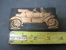 Vintage Letterpress Antique Touring Car Printers Block Solid Lead - Early 1900s picture