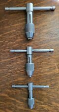 (3) Vintage T-handle Tap Wrenches Unbranded picture