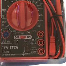 Centech 7 Function Digital Multimeter w Battery New Sealed Electrical Tester picture