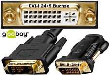 Adapter DVI I (24+5) 12+5 DVI D (24+1) Mini DP VGA HDMI Female Male goobay® picture