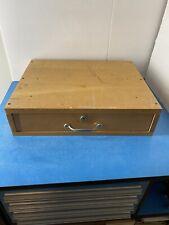 Vintage Indiana Cash Drawer Wood With Bell Made In USA 🇺🇸  NO KEY Good Cond. picture