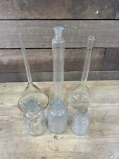 vintage laboratory Glass equipment Bottles Biles picture