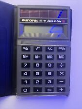 Vintage Aurora AC-9 Solar, Sens-a-lite, Mini, Pocket Calculator picture