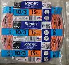Southwire Romex SIMpull Wire 10/3 NM-B w/ Ground 15 Ft. New Sealed picture