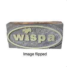 Vintage WISPA Letterpress Print Block Plate Printing picture