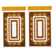 2 Pack Notebook Frame Vintage Decorative Mini Compact Handbook Material Wi Brown picture