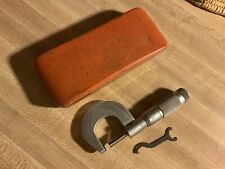 Very Nice Vintage Brown & Sharpe Outside Micrometer No 1, Carbide Faces-Case picture