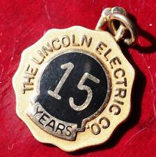 10k yellow gold 15year service pendant The Lincoln Electric Co. vintage 3.6gr picture