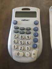 New CALIBER Kids Hand Calculator 8 digit display 3-Key Memory Hard Cover Battery picture