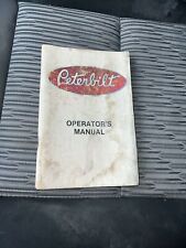 Vintage 1978 Peterbilt Semi Truck Owner Operator's Manual  (B939) picture