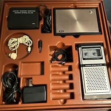 Olympus Pearlcorder S 201 Handheld Microcassette Tape Recorder Rare Vintage SET picture