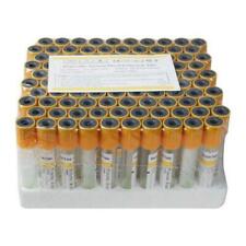 100pcs Vacuum Blood Collection Gel  Clot Activator Tubes 3mL Yellow Cap 12x75mm picture