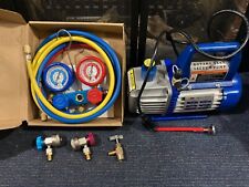 VIVOHOME 110V 1/4 HP 3.5CFM Single Stage Rotary Vane Air Vacuum Pump Set Kit picture
