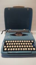 Vintage Blue Smith Corona Cougar # 2 Portable Typewriter Working Excellent Shape picture