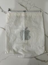 Used Retro 2007 Official Apple Store Plastic Drawstring Shopping Bag  12