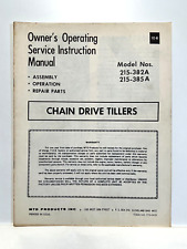 Vintage MTD Chain Drive Tillers 215-382A / 385A Operating Service Owners Manual picture