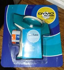 Vintage 1970s Dymo 1720 Embossing Label Maker New On Card NOS blue W/Labels picture