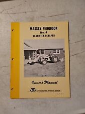 Vintage 1959 Massey Ferguson 4 Scarifier Scraper Owner's Manual  picture