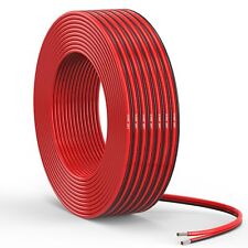 18 Gauge 2 Conductor 50FT Red Black Silicone Parallel Oxygen Free Tinned Copp... picture