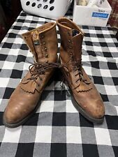 Justin Conductor  Steel Toe Lace-Up Work Boots Brown 0764 USA Men's Size 11D picture