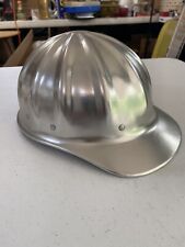 Vintage Aluminum Hard Hat w/Liner Superlite Fibre-Metal Chester Pa. USA Safety picture