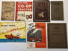 Antique Vintage Lot Manuals Cletrac 20 John Beam Sprayers Baker Compressor Case picture