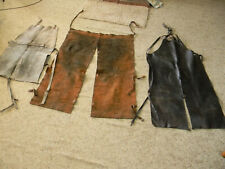 Vintage used leather Aprons and Chaps; Heavy leather, please read. picture